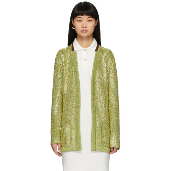gucci crystal cardigan