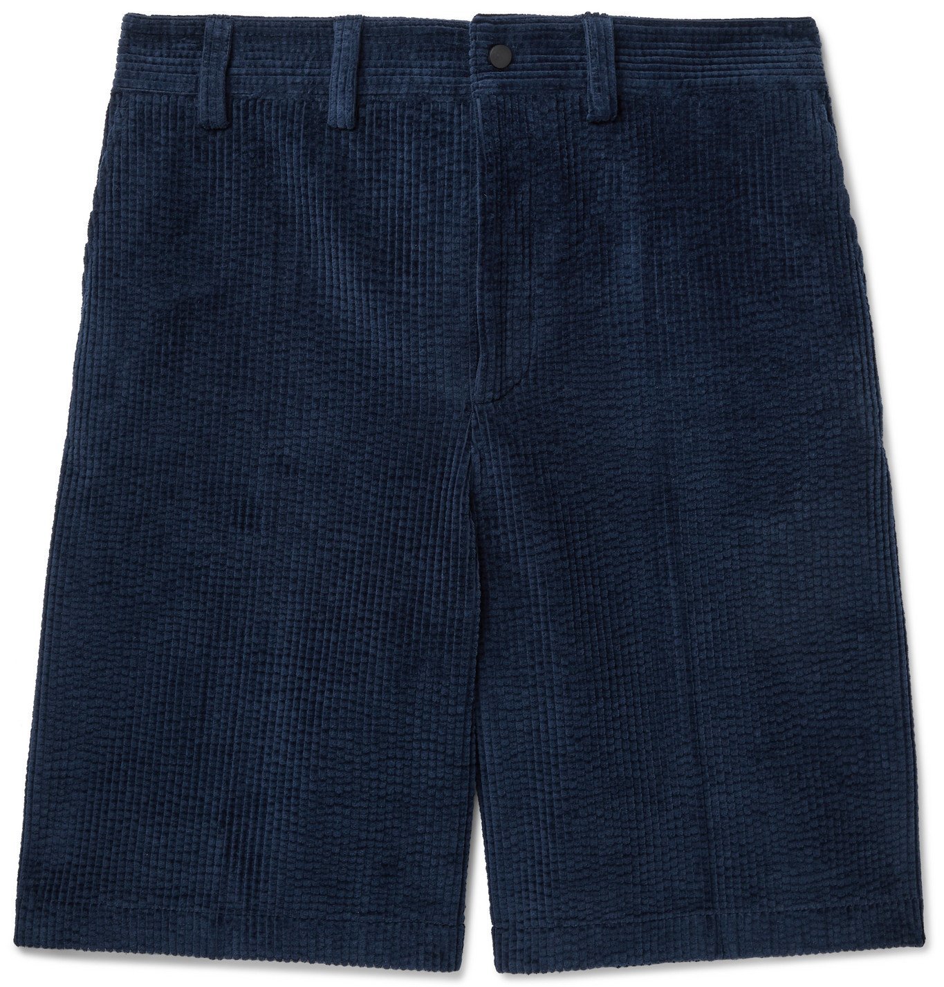ACNE STUDIOS - Ross Wide-Leg Cotton-Blend Corduroy Shorts - Blue Acne ...