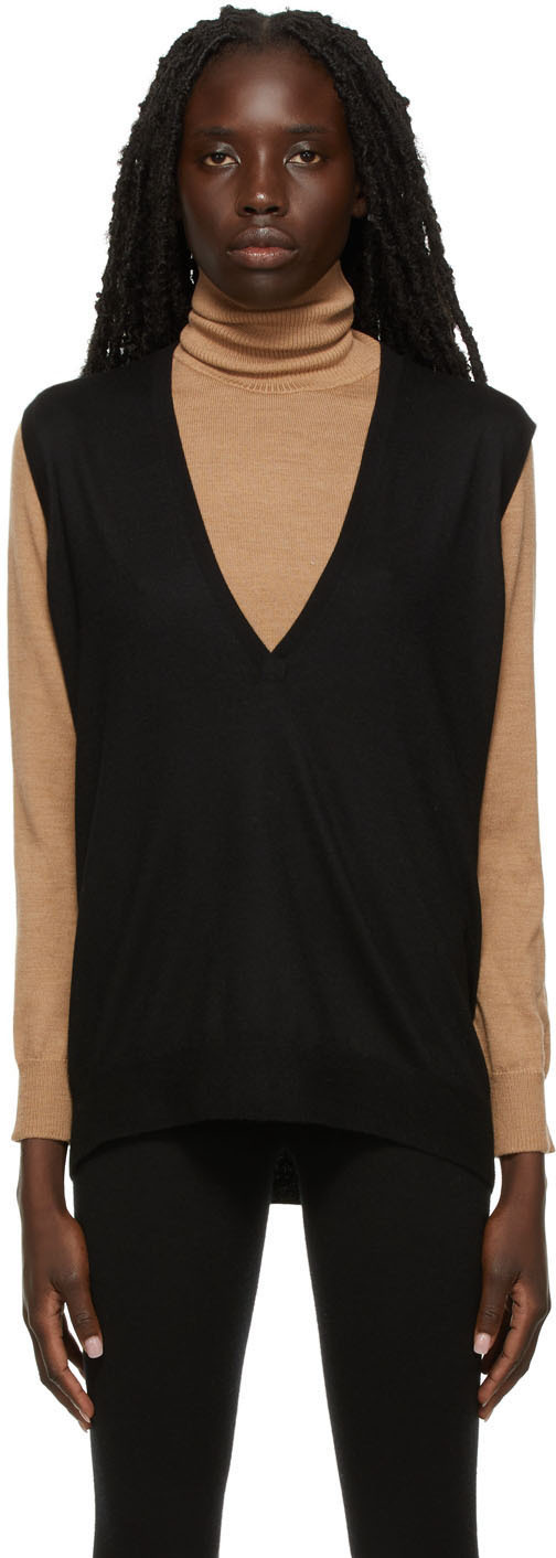 deep v neck vest