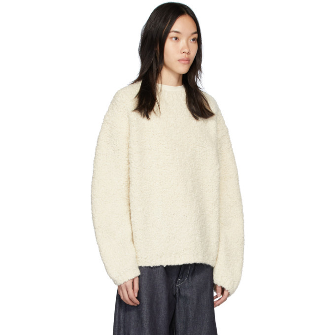 White Astrakhan Sweater Lauren Manoogian