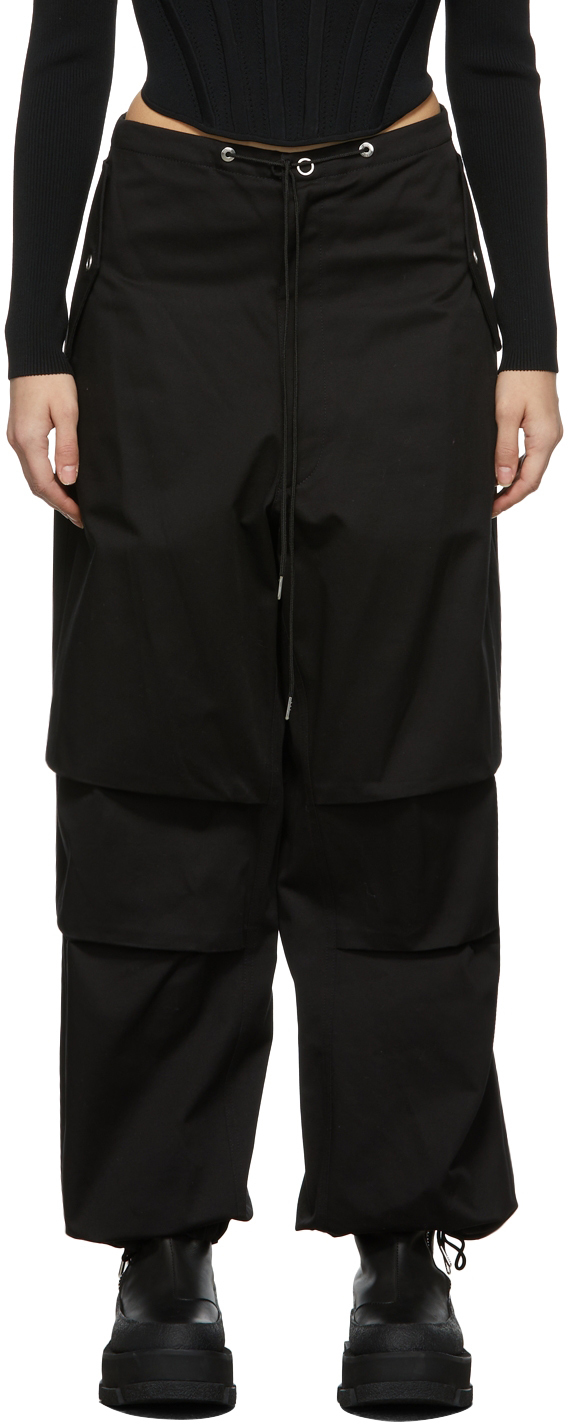 Dion Lee Black Cotton Parachute 