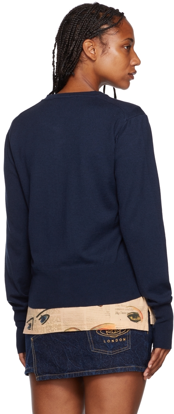 Vivienne Westwood Navy Bea Cardigan 
