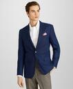 Brooks Brothers Men's Milano Slim-Fit Hopsack Sport Coat | Blue