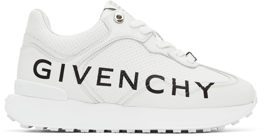 Photo: Givenchy White Runner Low-Top Sneakers