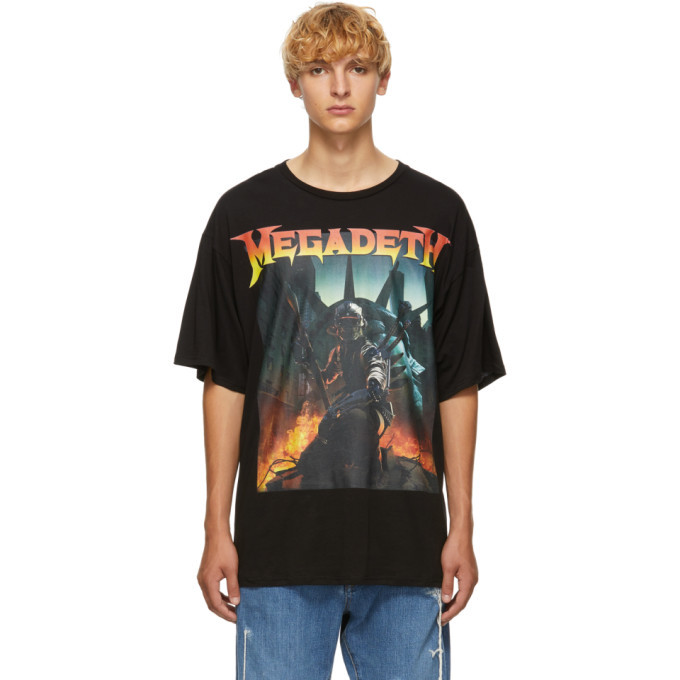 R13 Black Megadeth Fatalbot T-Shirt R13