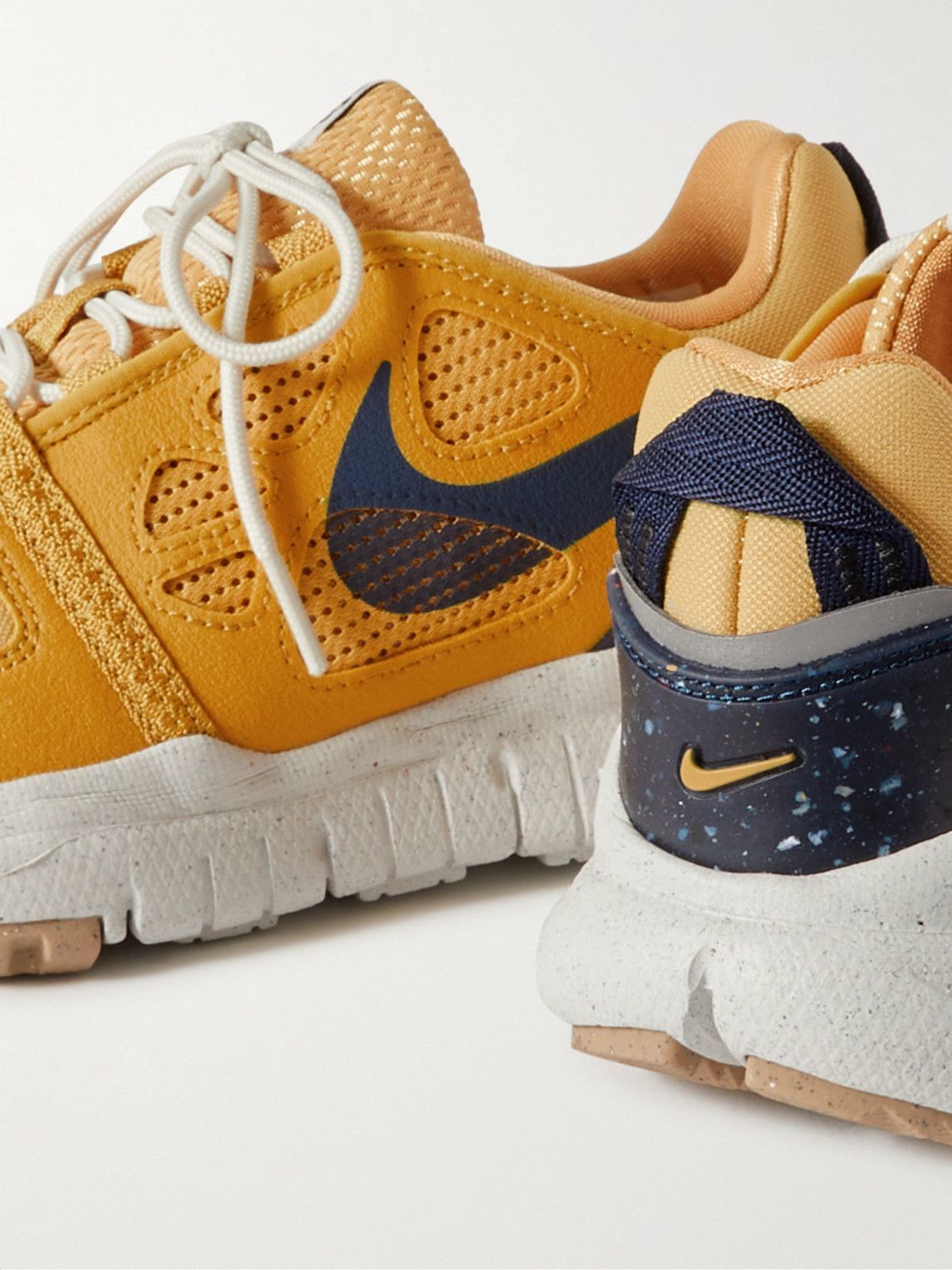 Nike - NWS Free Remastered Leather and Mesh Sneakers - Yellow Nike