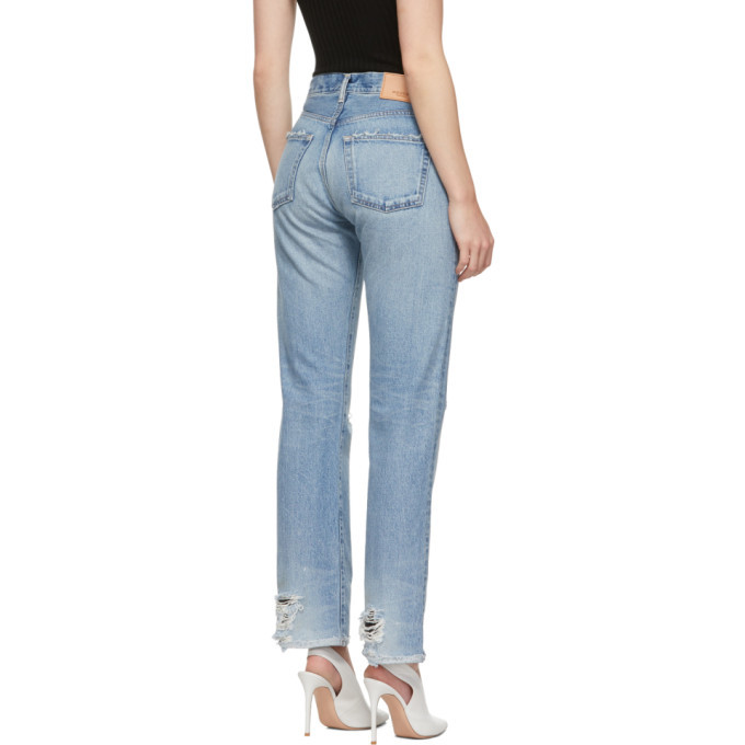 Moussy Vintage Blue Steele Straight 