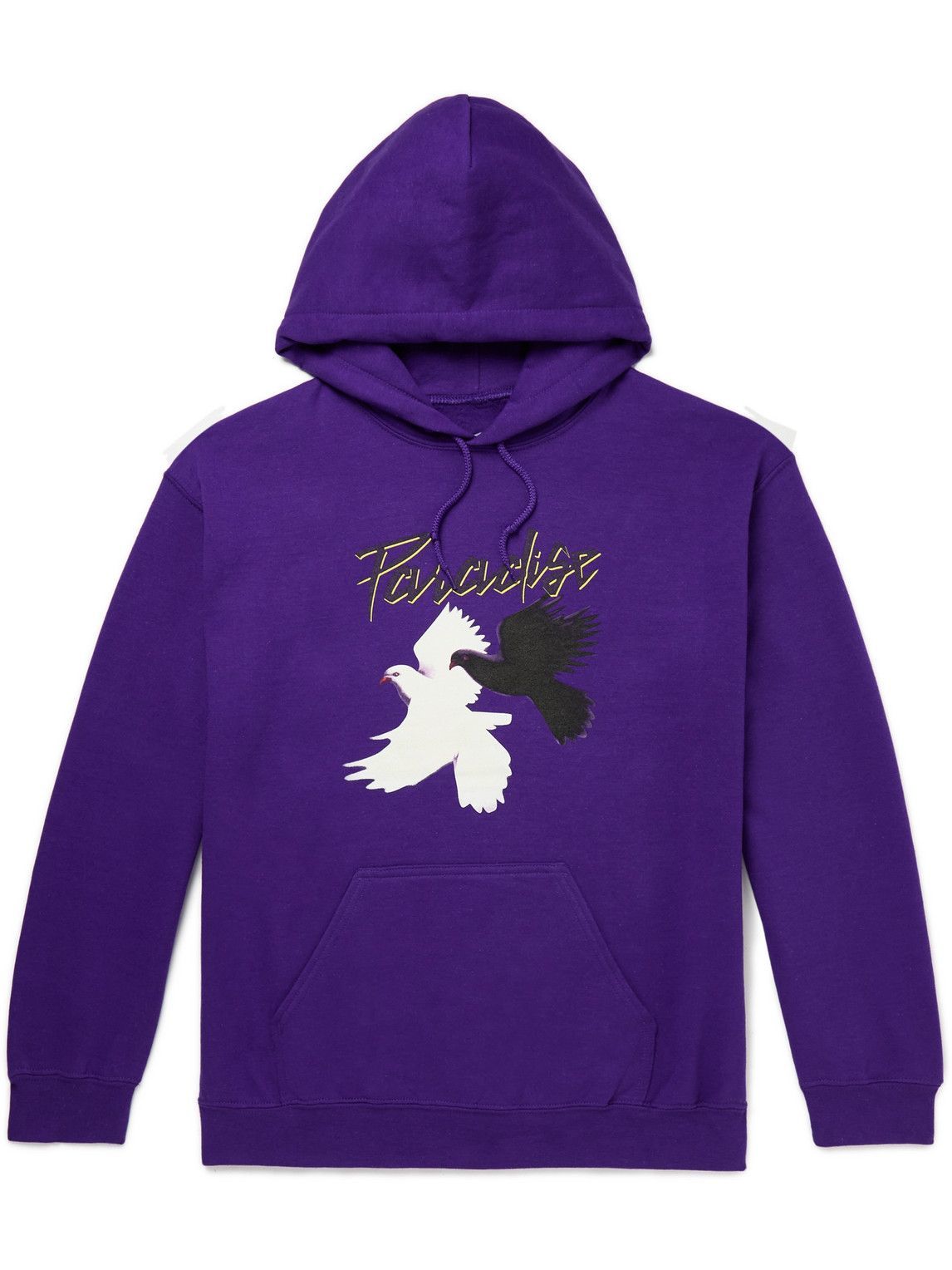 PARADISE - Logo-Print Cotton-Blend Jersey Hoodie - Purple PARADISE