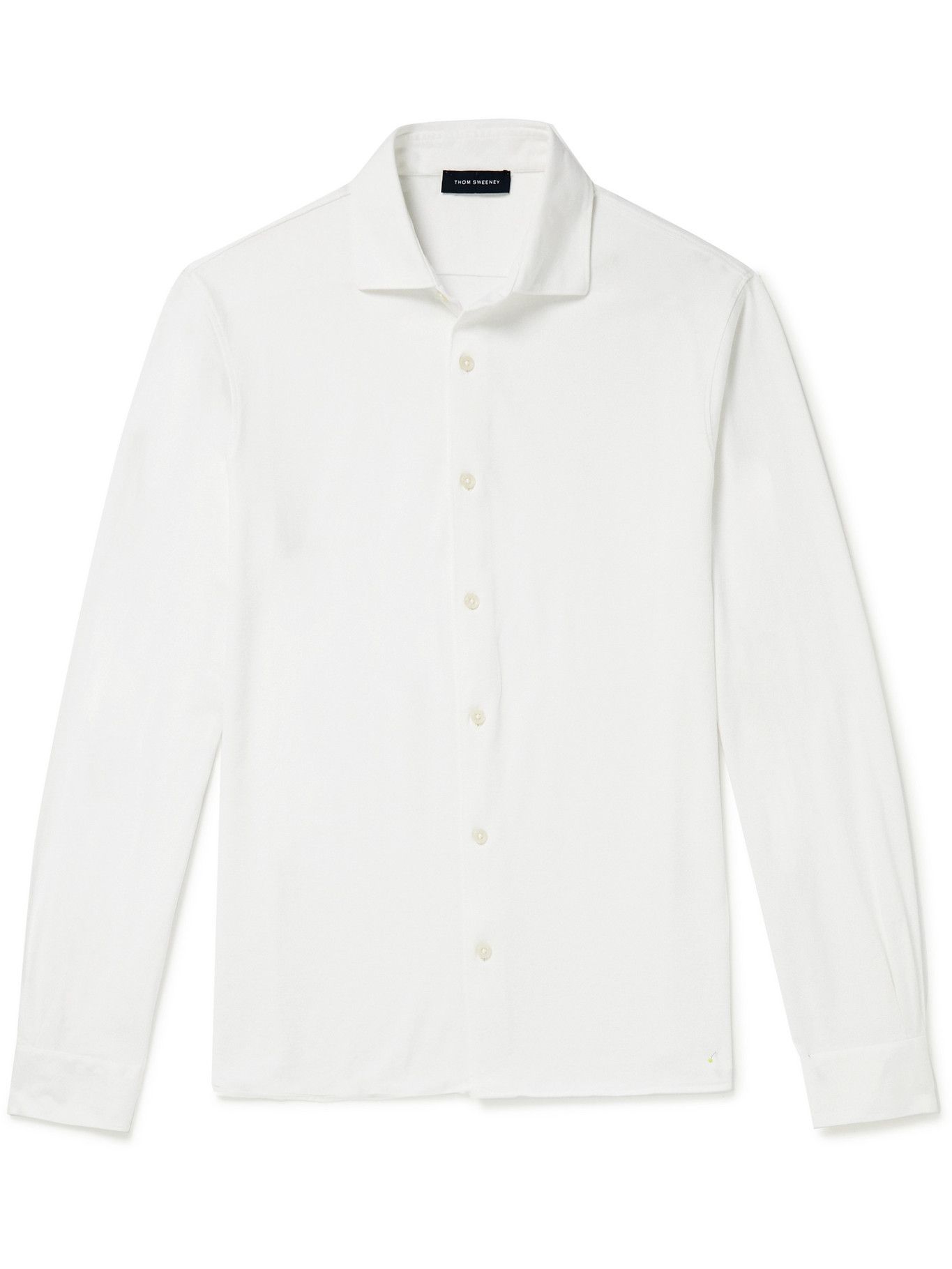 THOM SWEENEY - Cotton-Jersey Shirt - White Thom Sweeney