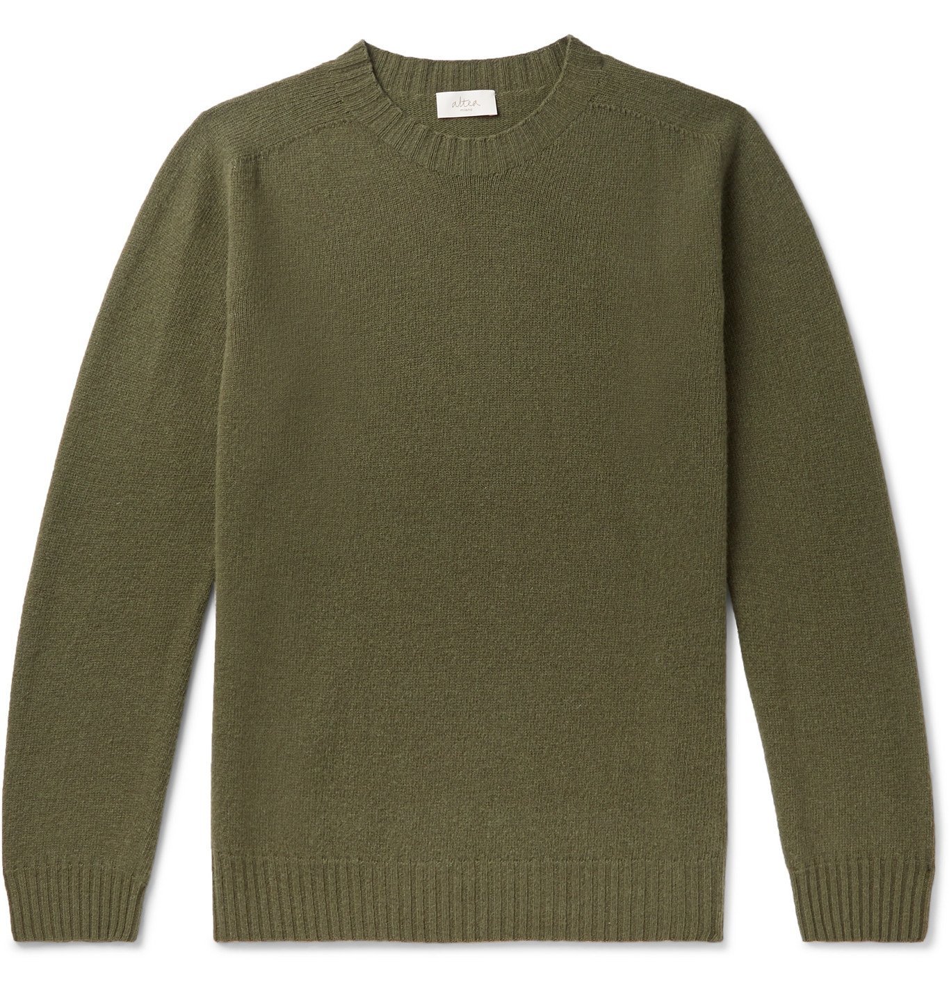 Altea - Virgin Wool and Cashmere-Blend Sweater - Green Altea