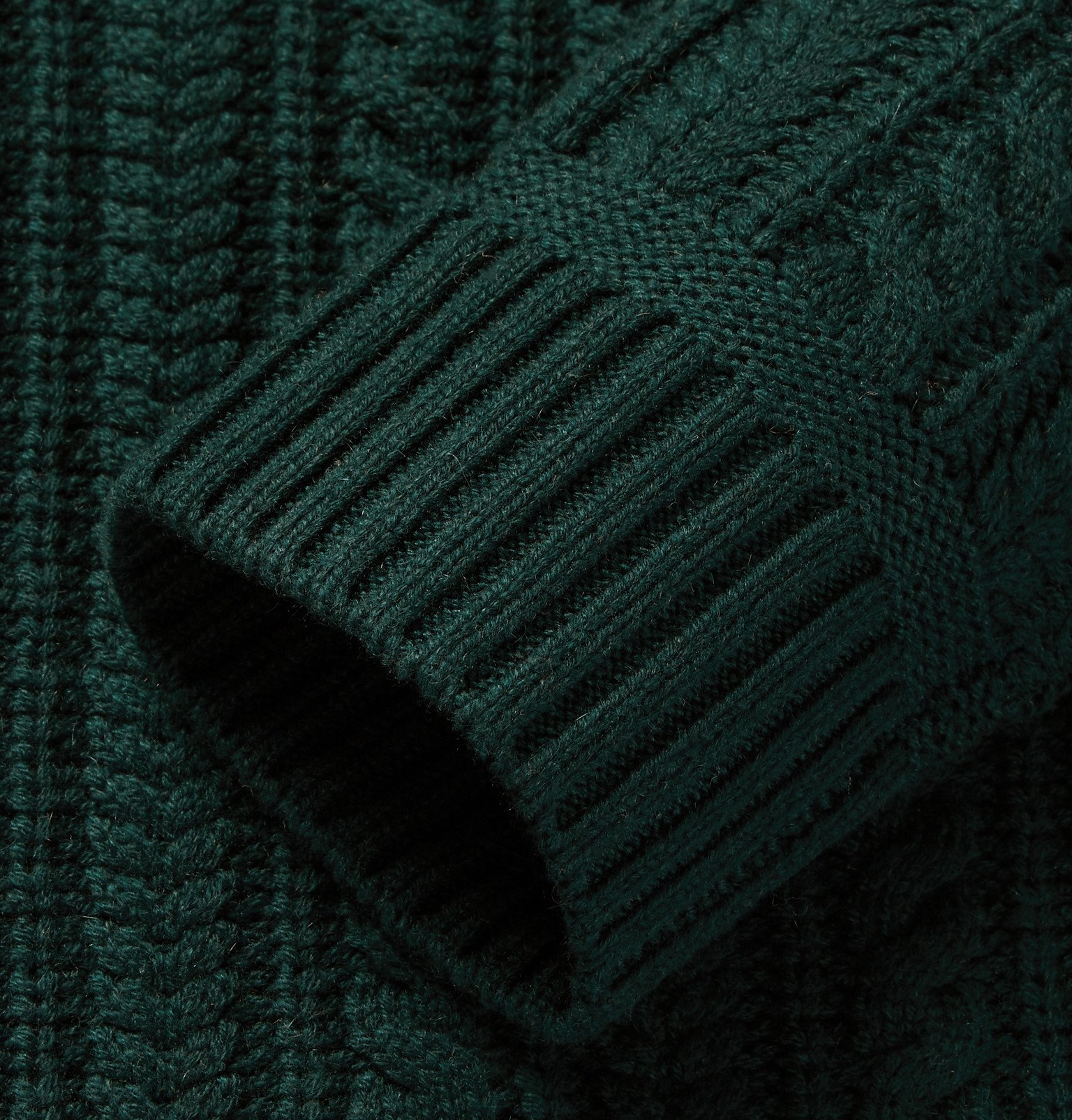 Burberry - Cable-Knit Cashmere Sweater - Green Burberry