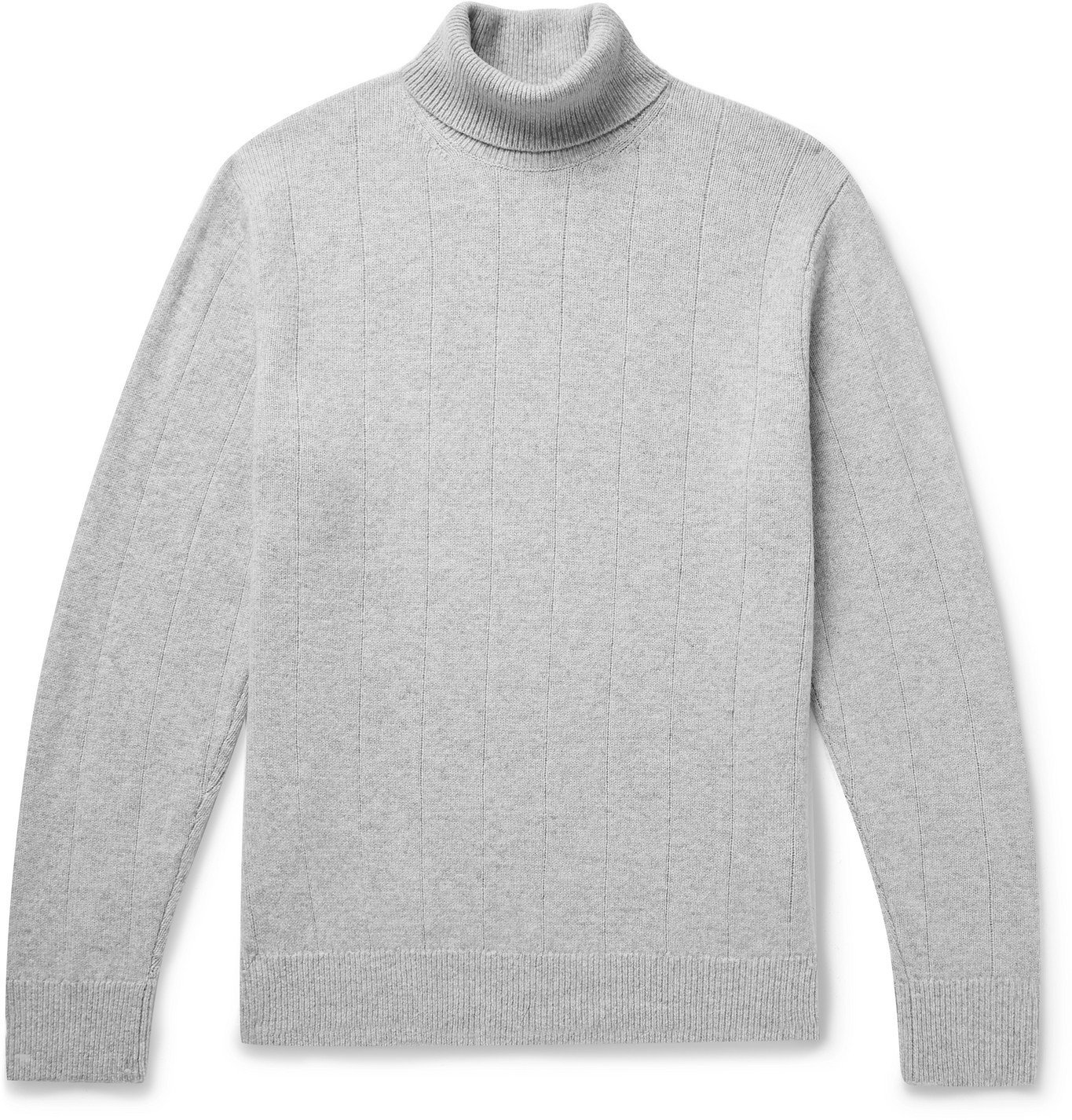 CLUB MONACO - Ribbed Mélange Wool and Cashmere-Blend Rollneck Sweater ...