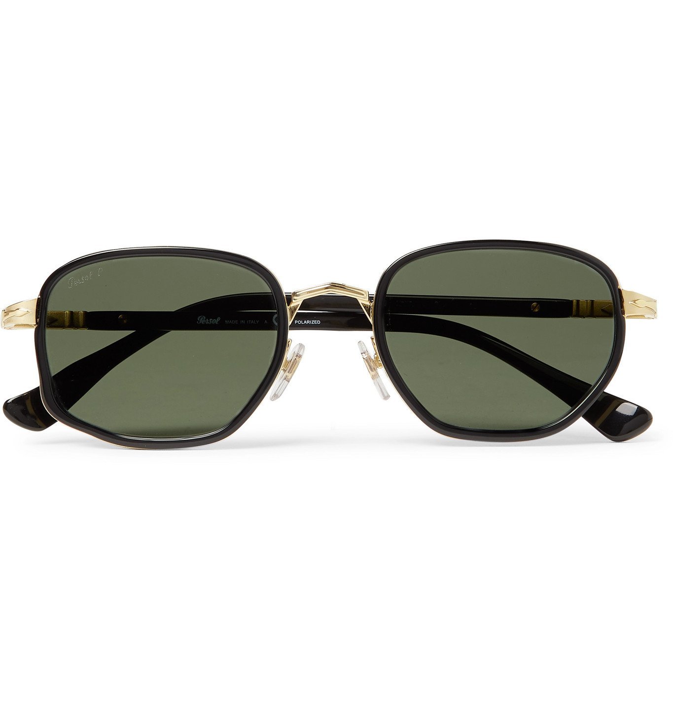 persol gold frame sunglasses