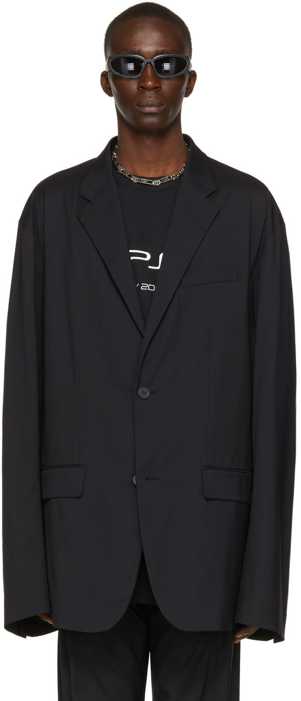 balenciaga black blazer