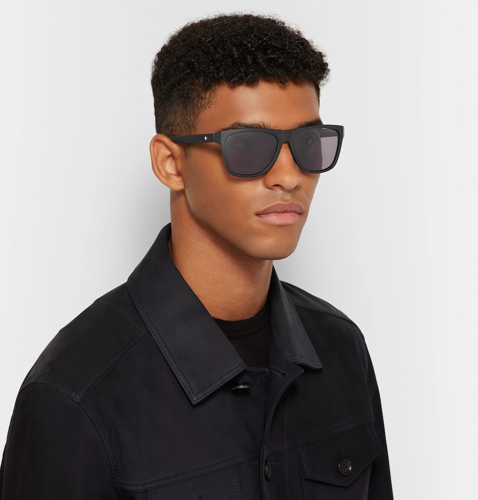 Montblanc - D-Frame Acetate Sunglasses - Black Montblanc