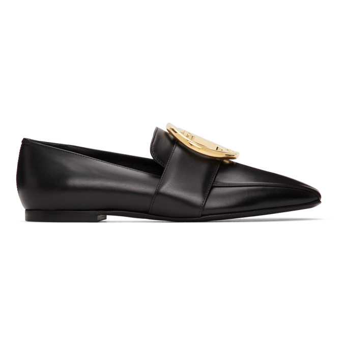 Photo: Burberry Black Leather TB Almerton Loafers