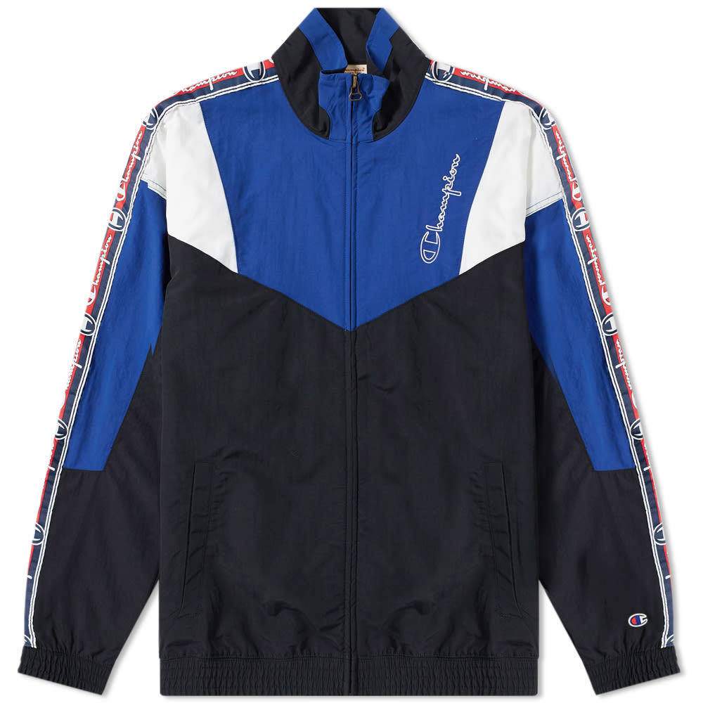 Champion Reverse Weave Corporate Taped Track Top Champion Reverse Weave