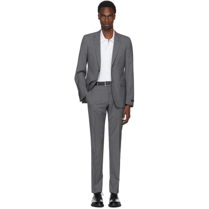 Prada Grey Lightweight Wool Suit Prada