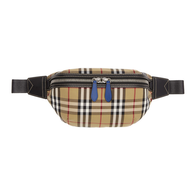 Burberry Yellow and Red Check Fanny Pack Burberry