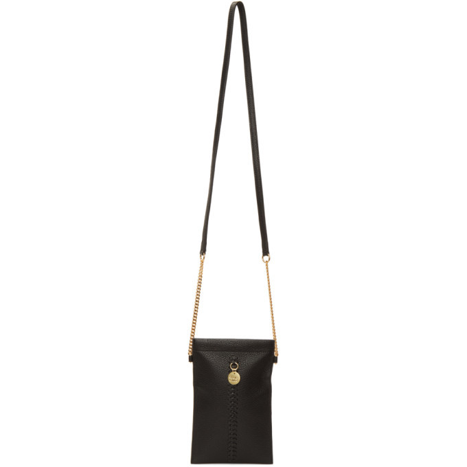 See by Chloe Black Tilda Flat Phone Pouch See by Chloe