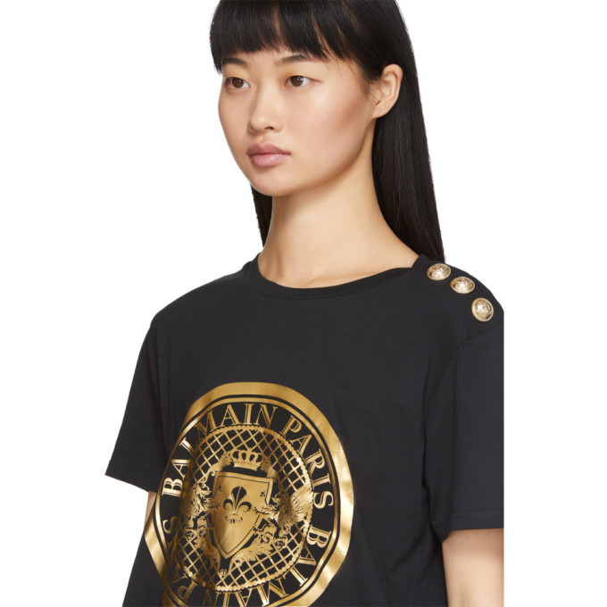 balmain coin t shirt