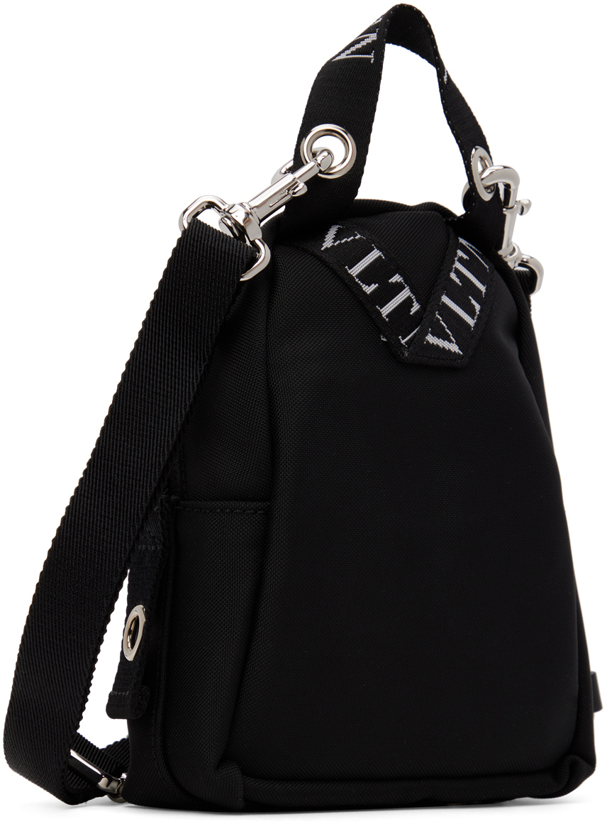 Valentino Garavani Black Mini 'VLTN' Backpack Valentino Garavani