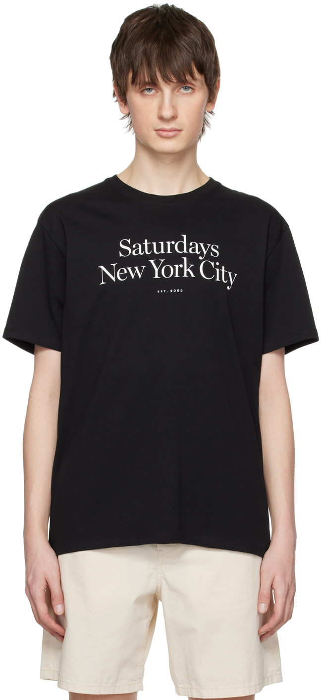 Saturdays NYC Black Miller T-Shirt Saturdays NYC