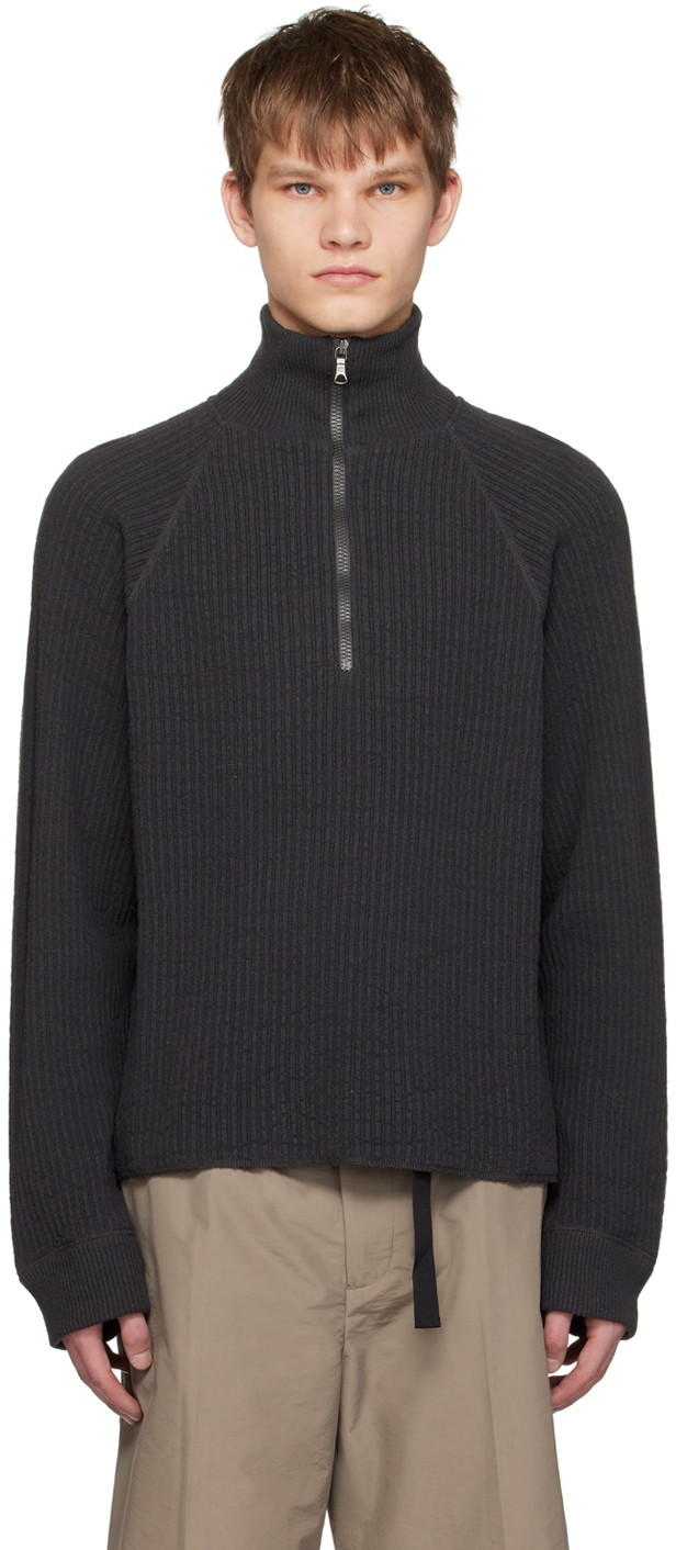 Our Legacy Gray Half-Zip Sweater Our Legacy