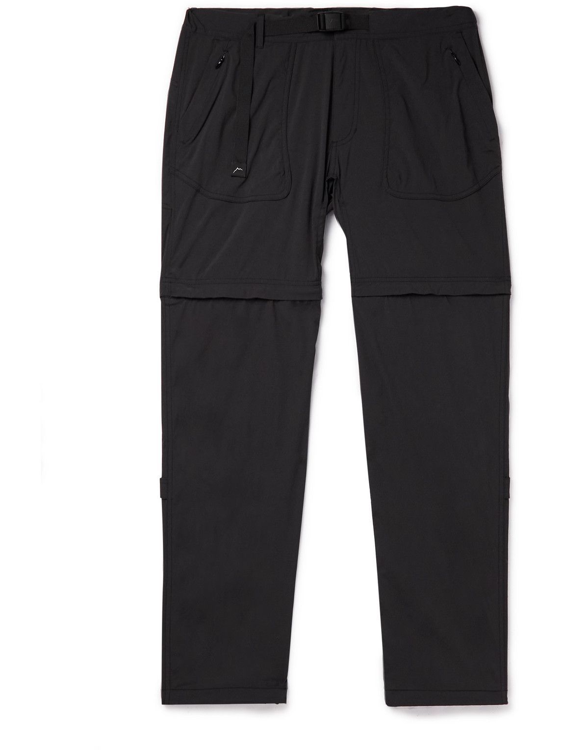 Photo: CAYL - 2Way Tapered Convertible Belted Nylon-Blend Trousers - Black