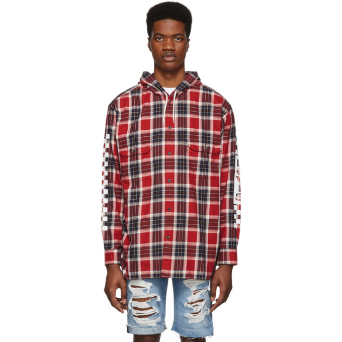 Levis Red Check Linka Hooded Shirt Levis