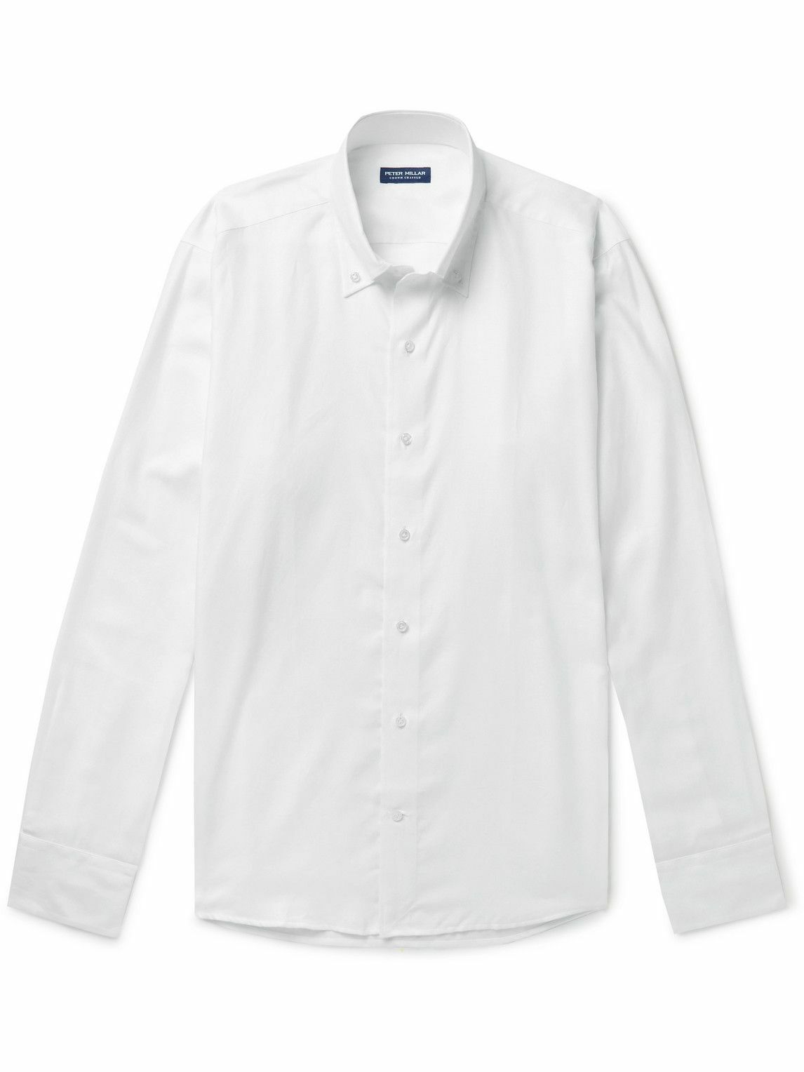 Peter Millar - Journeyman Button-Down Collar Cotton-Twill Shirt - White ...