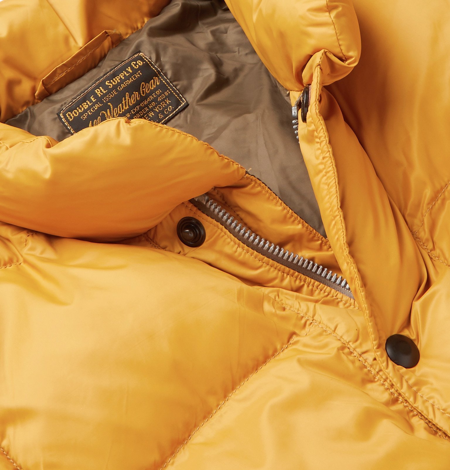 RRL - Quilted Padded Nylon Jacket - Yellow RRL