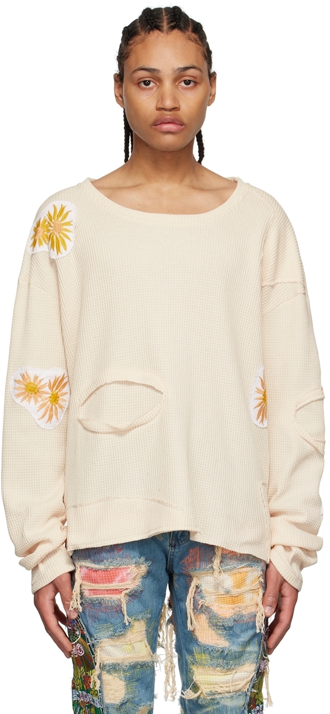 white polyester sweater