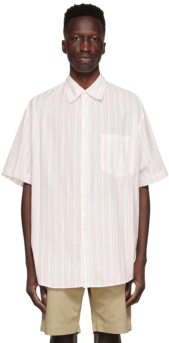 Schnayderman's White Cotton Short Sleeve Shirt