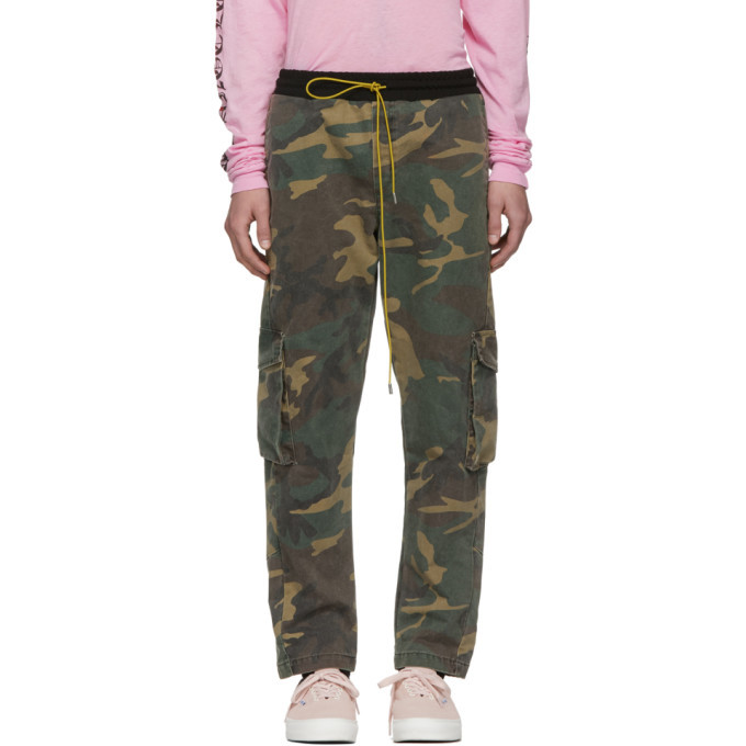 rhude camo shorts