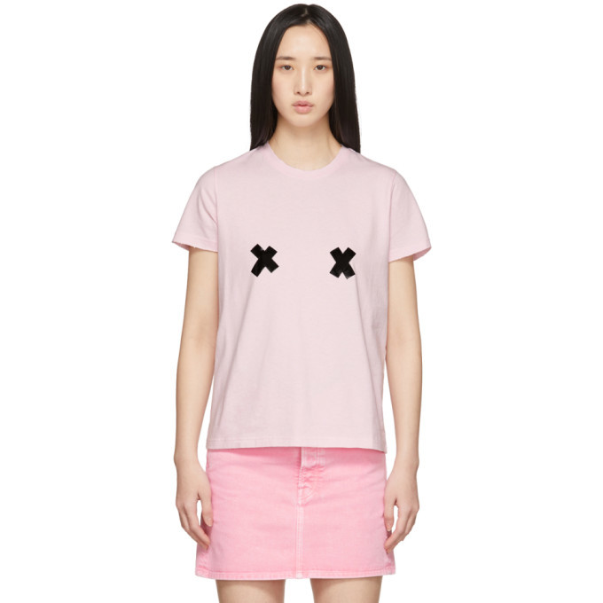 pink and white marc jacobs shirt