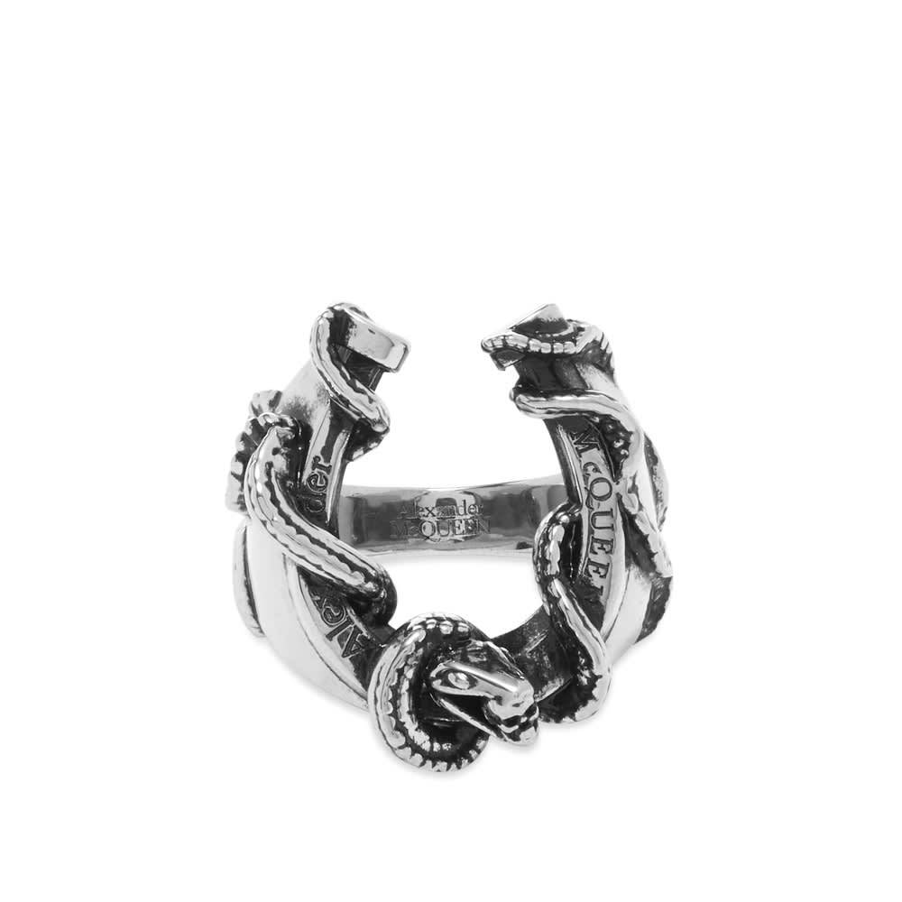 Photo: Alexander McQueen Snake And Horseshoe Ring