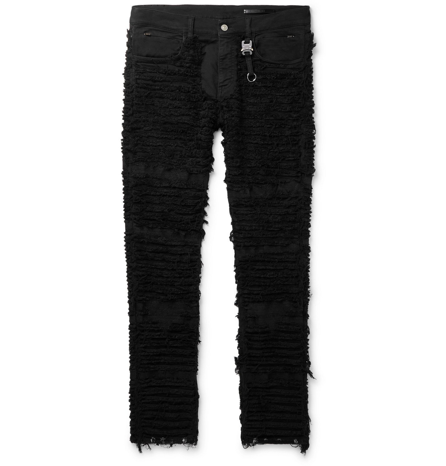 1017 ALYX 9SM - Blackmeans Distressed Denim Jeans - Black 1017 