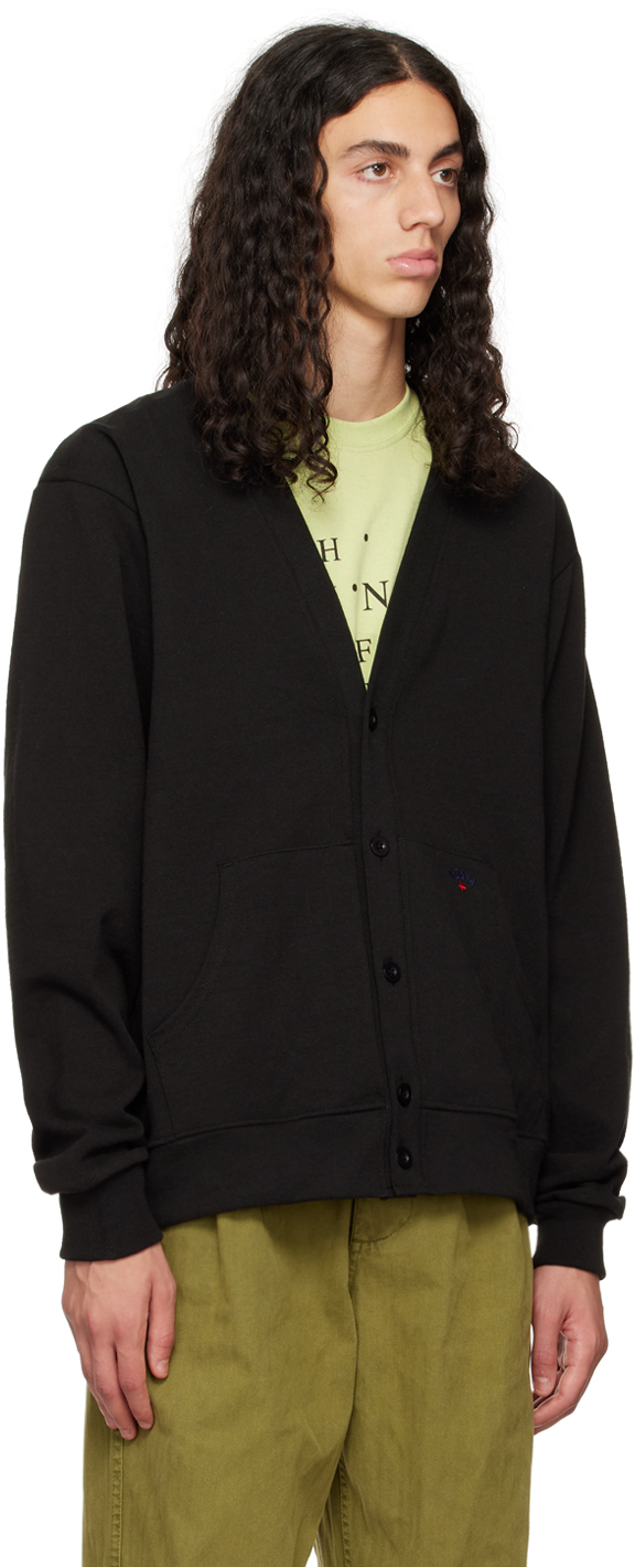 Noah Black Rugby Pocket Cardigan Noah NYC