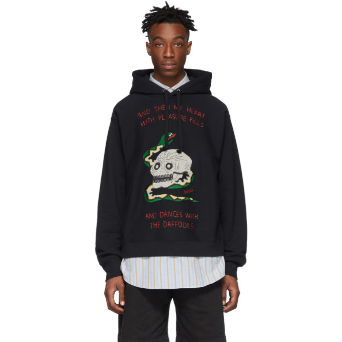 Gucci Black Skull and Snake Hoodie Gucci