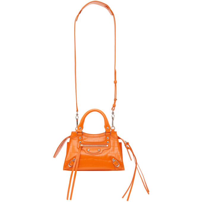 balenciaga orange mini bag