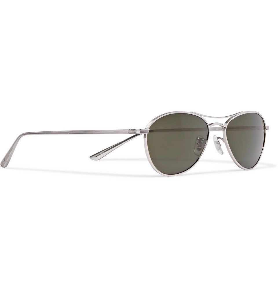 The Row - Oliver Peoples Aero LA Square-Frame Silver-Tone Titanium  Sunglasses - Silver The Row