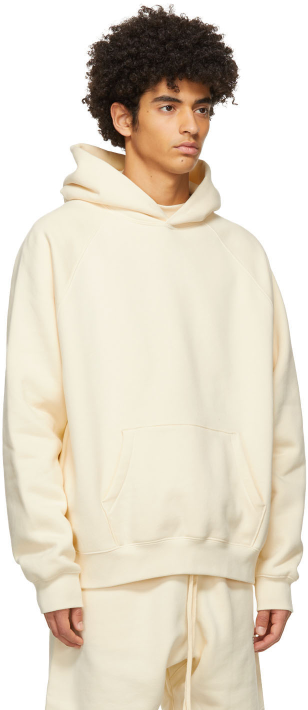 off white fleece hoodie