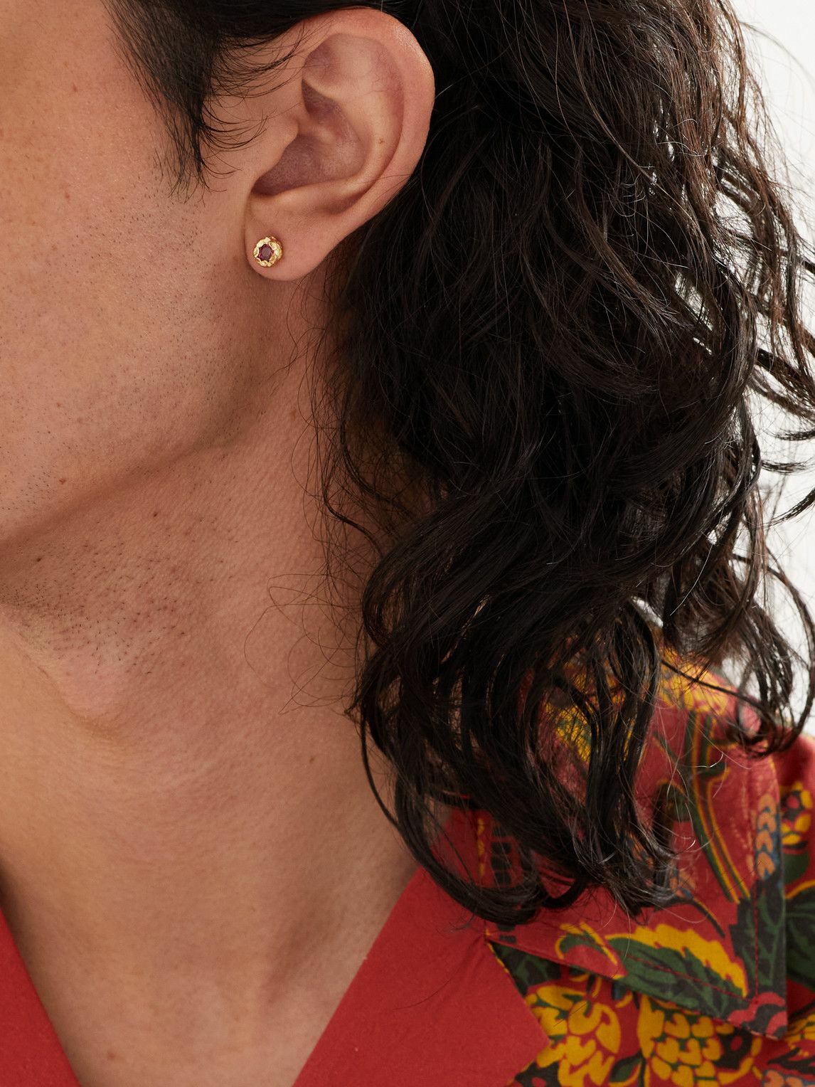 Photo: HEALERS FINE JEWELRY - Recycled Gold Garnet Single Earring