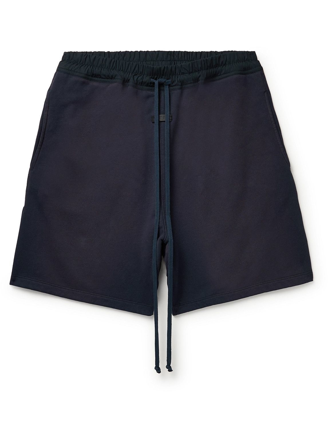 Wide-Leg Shell-Trimmed Cotton-Jersey 
