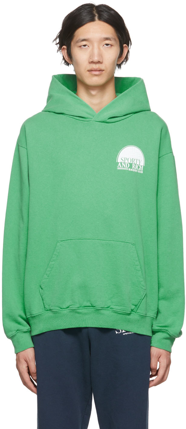 sporty and rich green hoodie