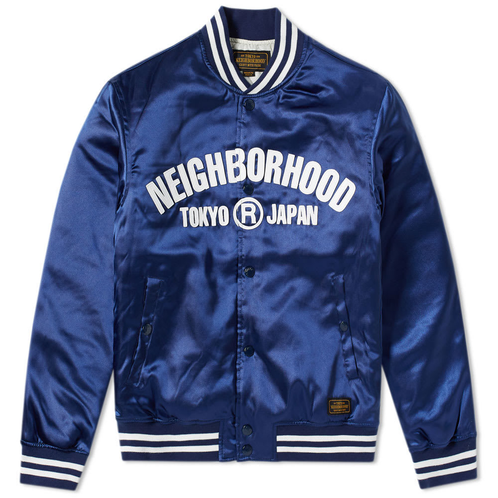 Neighborhood Tokyo Baseball Jacket Blue Neighborhood