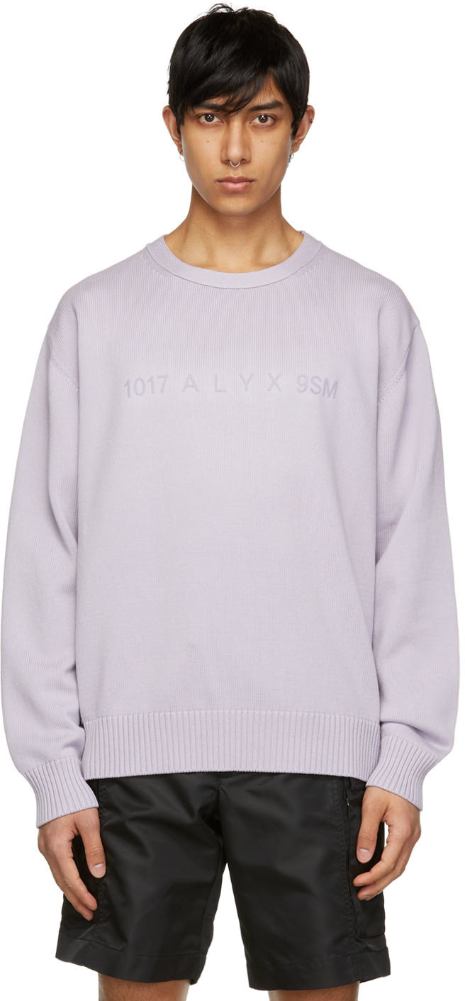 Photo: 1017 ALYX 9SM Purple Cotton Sweater