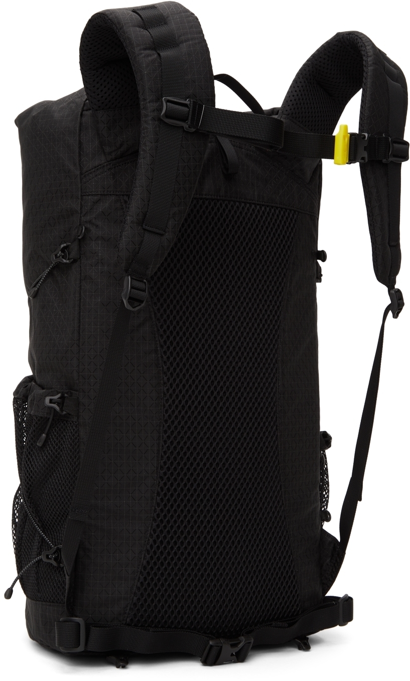 CAYL Black Mari Rolltop B Grid Backpack