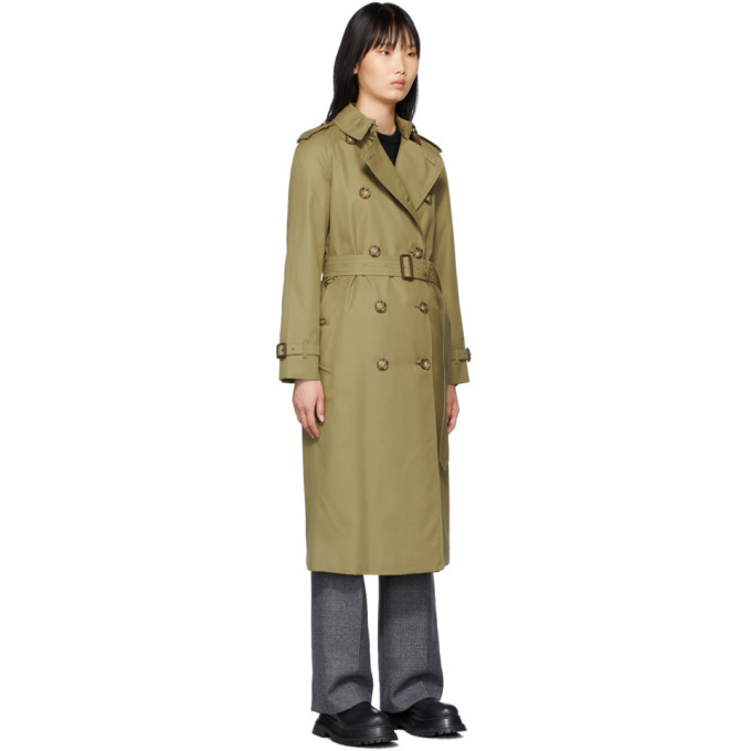 Burberry Khaki The Waterloo Heritage Trench Coat Burberry